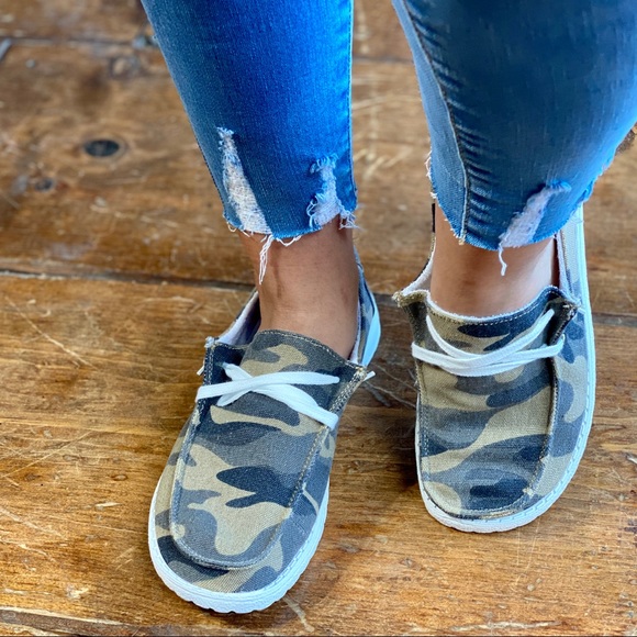 Green Camo Slipons - Picture 6 of 10